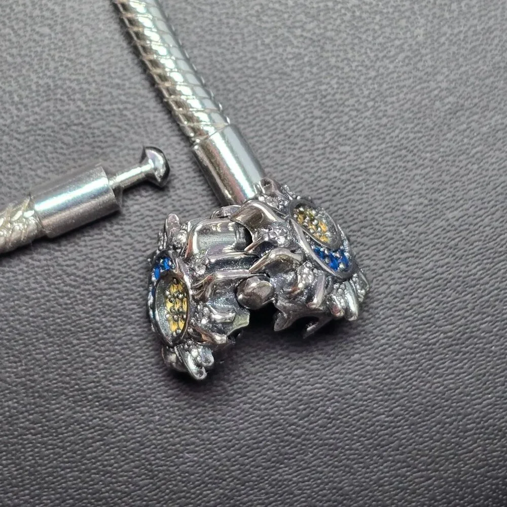 Sun & Moon Charm Bracelet with Silver Snake Chain‎ (NWOT)